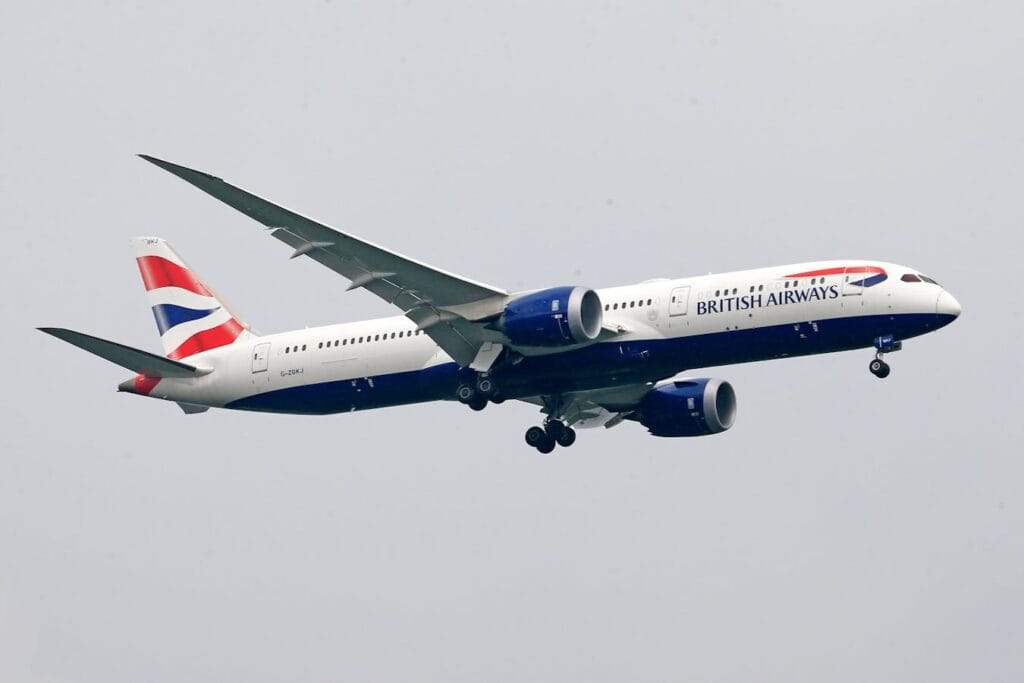 British Airways aircraft in flight