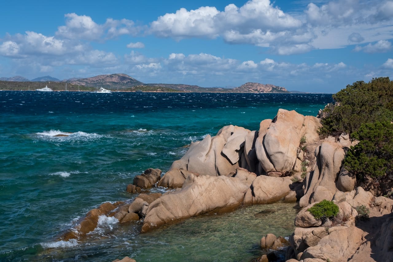 Stunning coastal view of Sardinia, Italy in summer