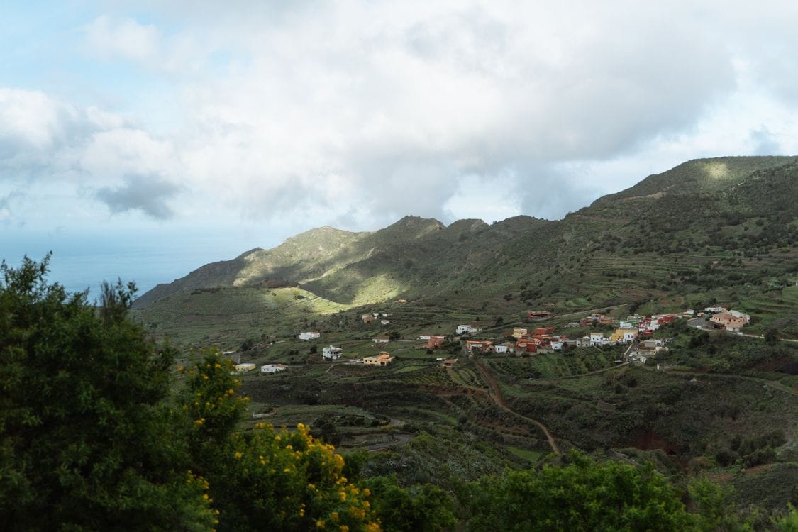Traditional village in the mountains of the Canary Islands