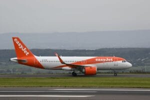 easyJet Airbus A320 at Bristol Airport