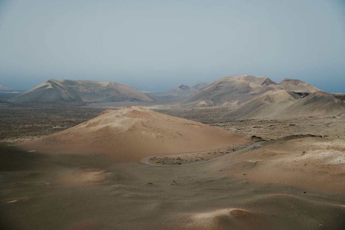 Timanfaya National Park, Lanzarote, where the bus tour costs €30 per person and entry requires advance booking from June 2026