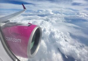 Best carry-on bags for Wizz Air — luggage lined up at an airport