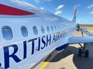 British Airways aircraft parked on the tarmac at London airport, illustrating British Airways seat selection