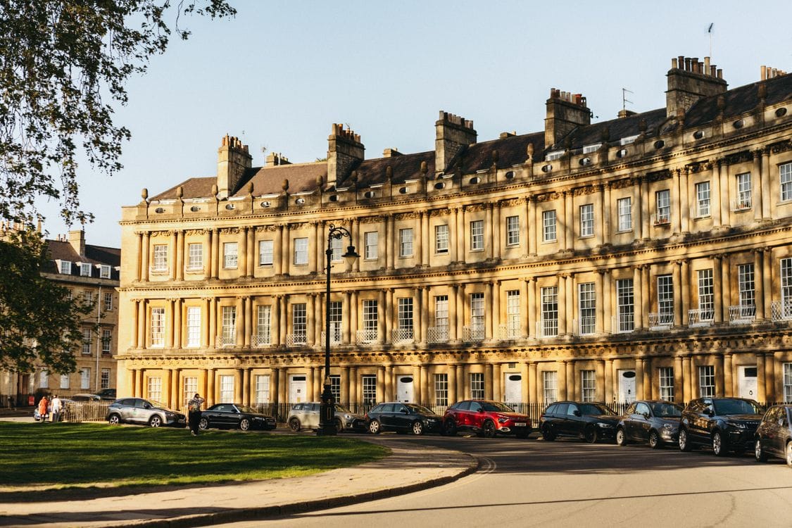 Bath holiday guide: The Circus, a ring of Georgian townhouses designed by John Wood the Elder