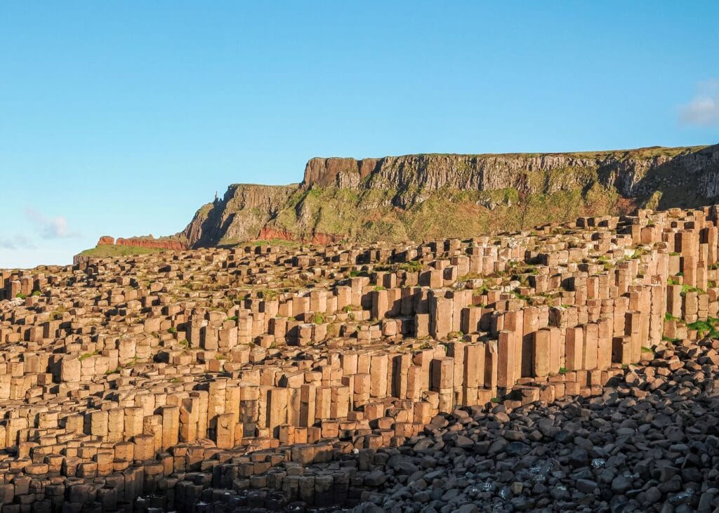 Giant's Causeway holiday guide - basalt columns at sunset, Northern Ireland