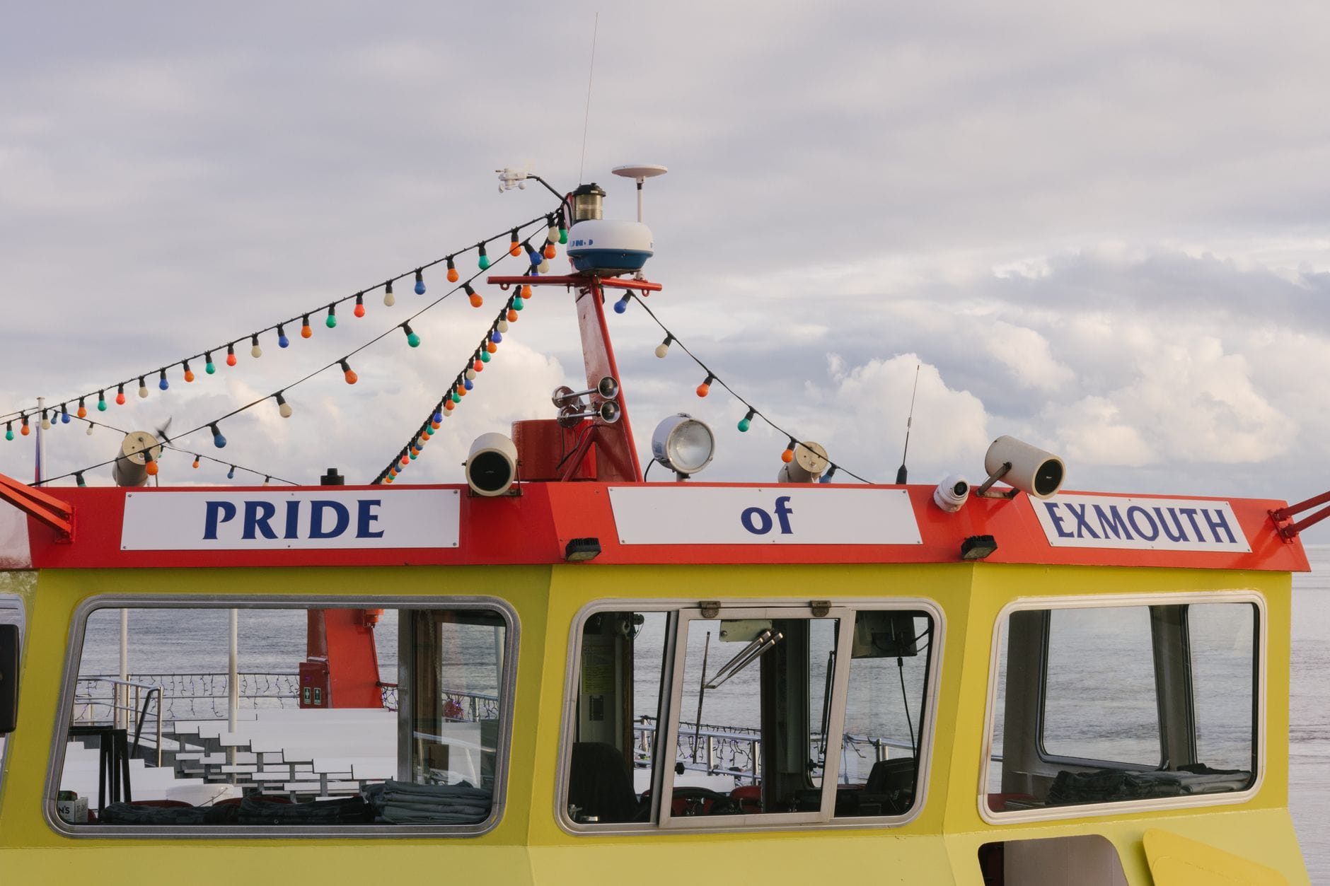 Pride of Exmouth passenger ferry boat on the water