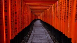 Fushimi Inari shrine gates in Japan