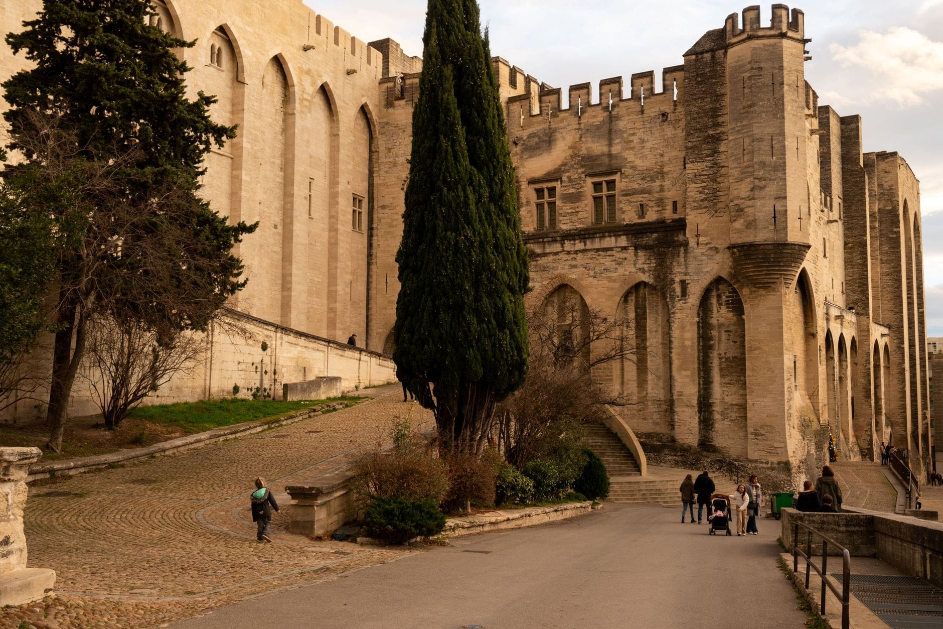 The Palais des Papes in Avignon, the largest Gothic palace in the world
