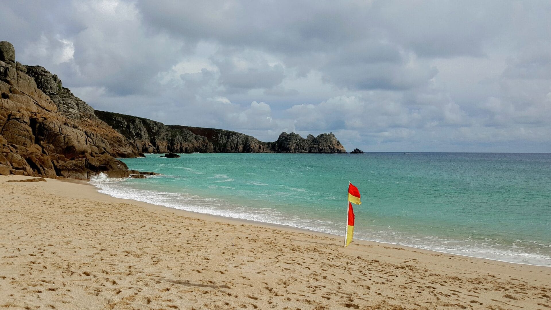 Porthcurno Beach below the Minack Theatre, near Penzance
