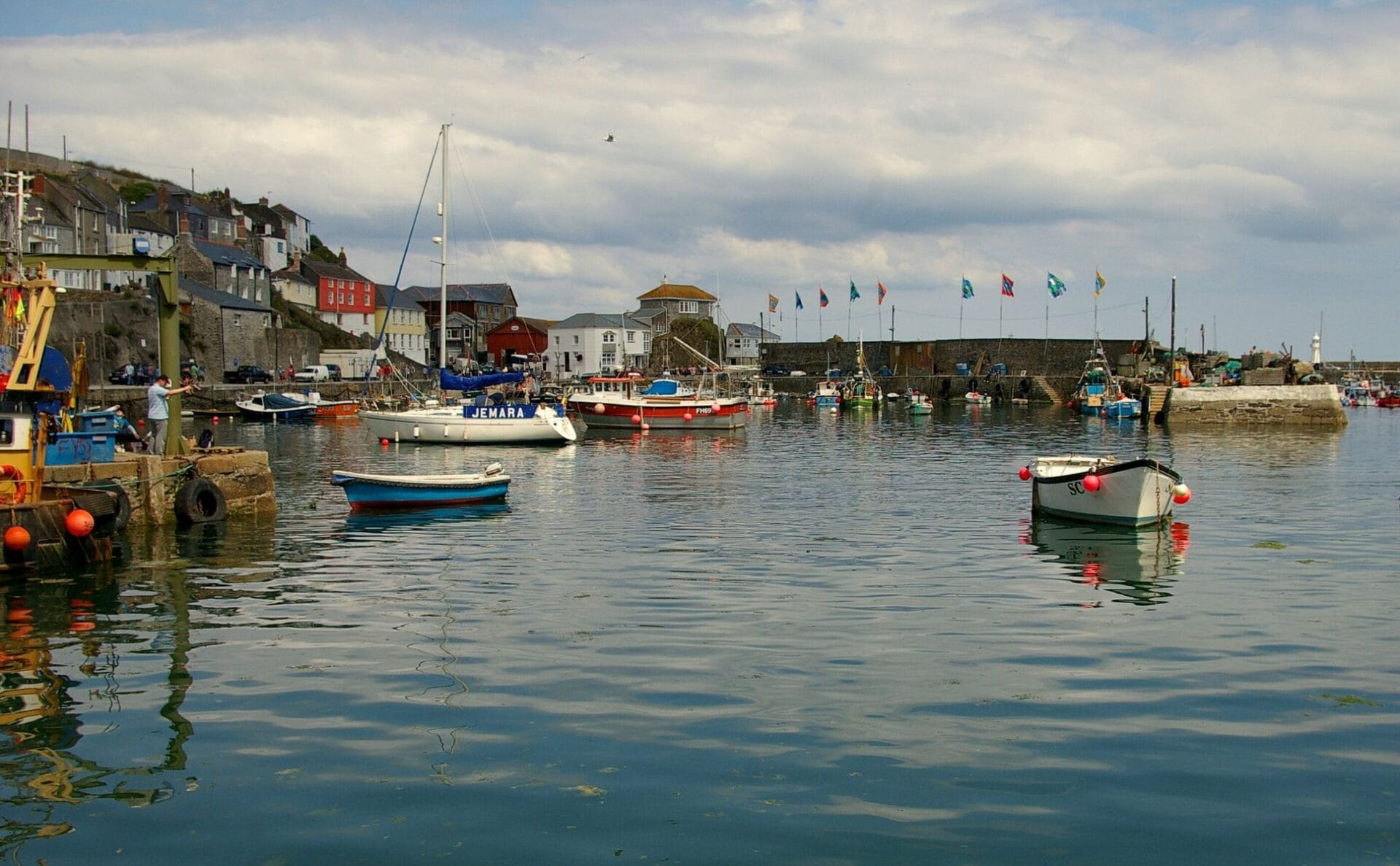 A small Cornish harbour near Penzance