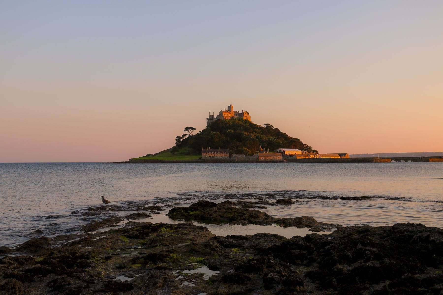 Penzance holiday guide: St Michael's Mount at sunset