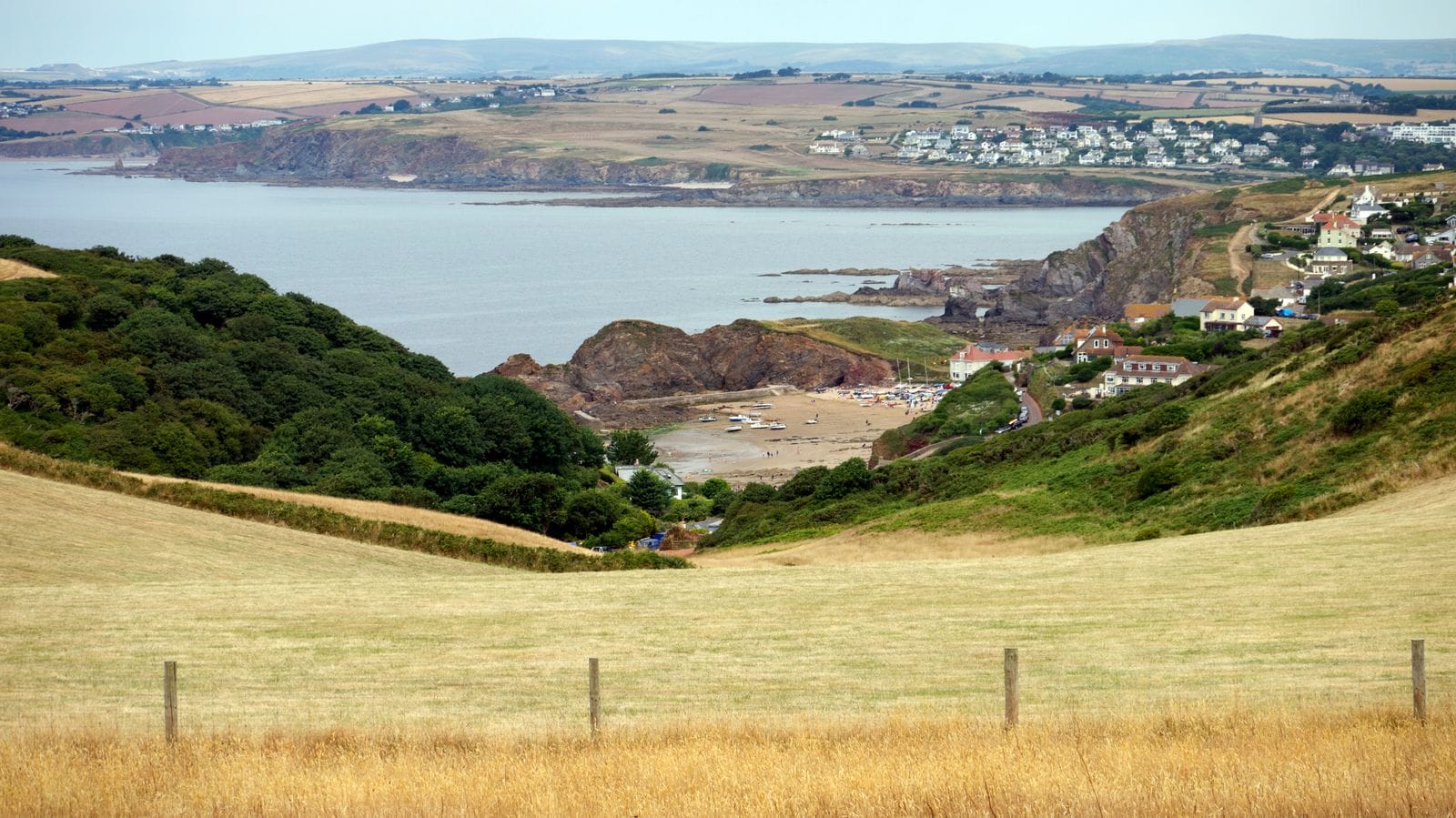 Hope Cove, a sheltered fishing cove near Salcombe on the South Devon coast