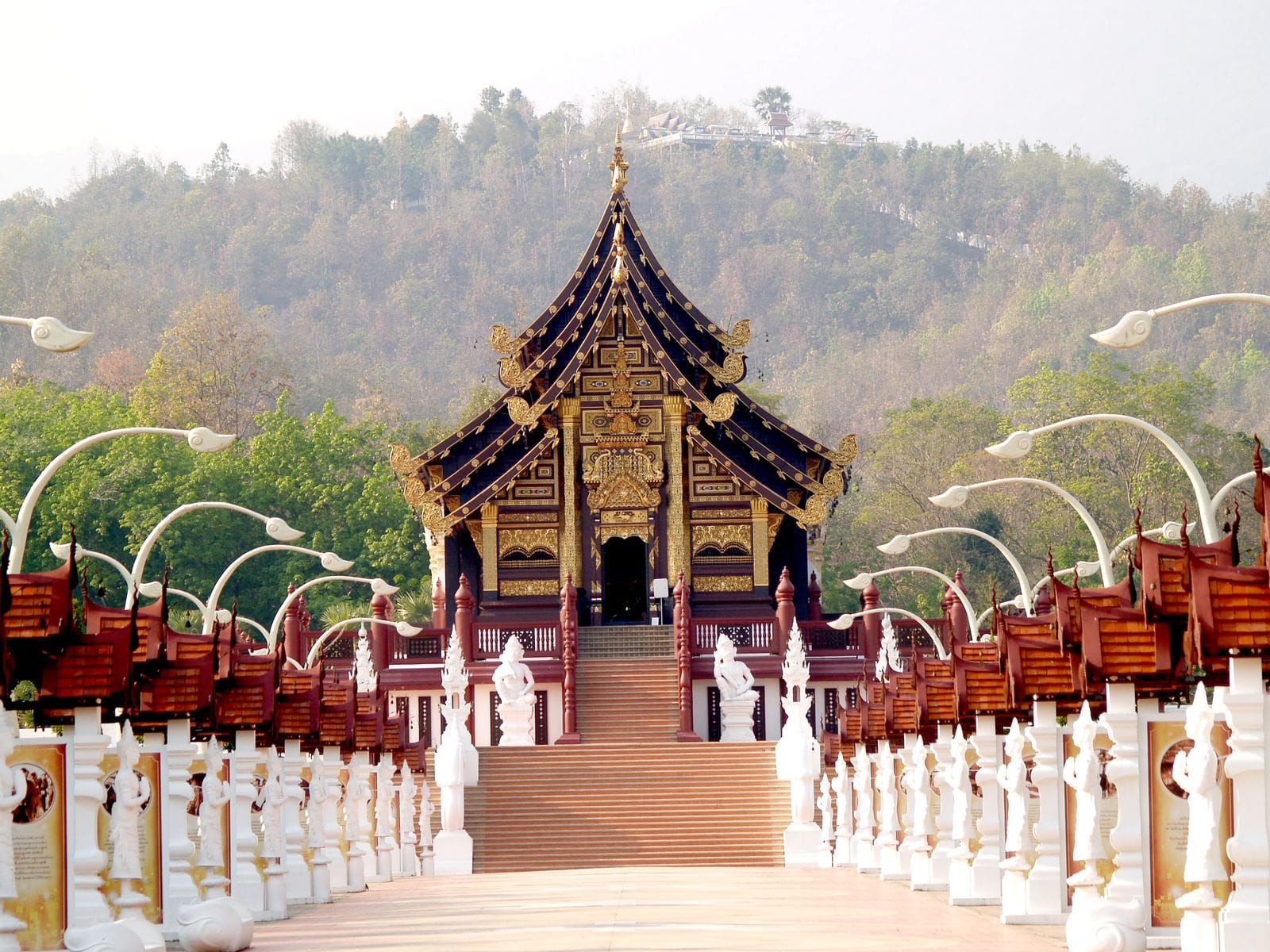 Traditional Lanna-style pavilion in Chiang Mai, Thailand