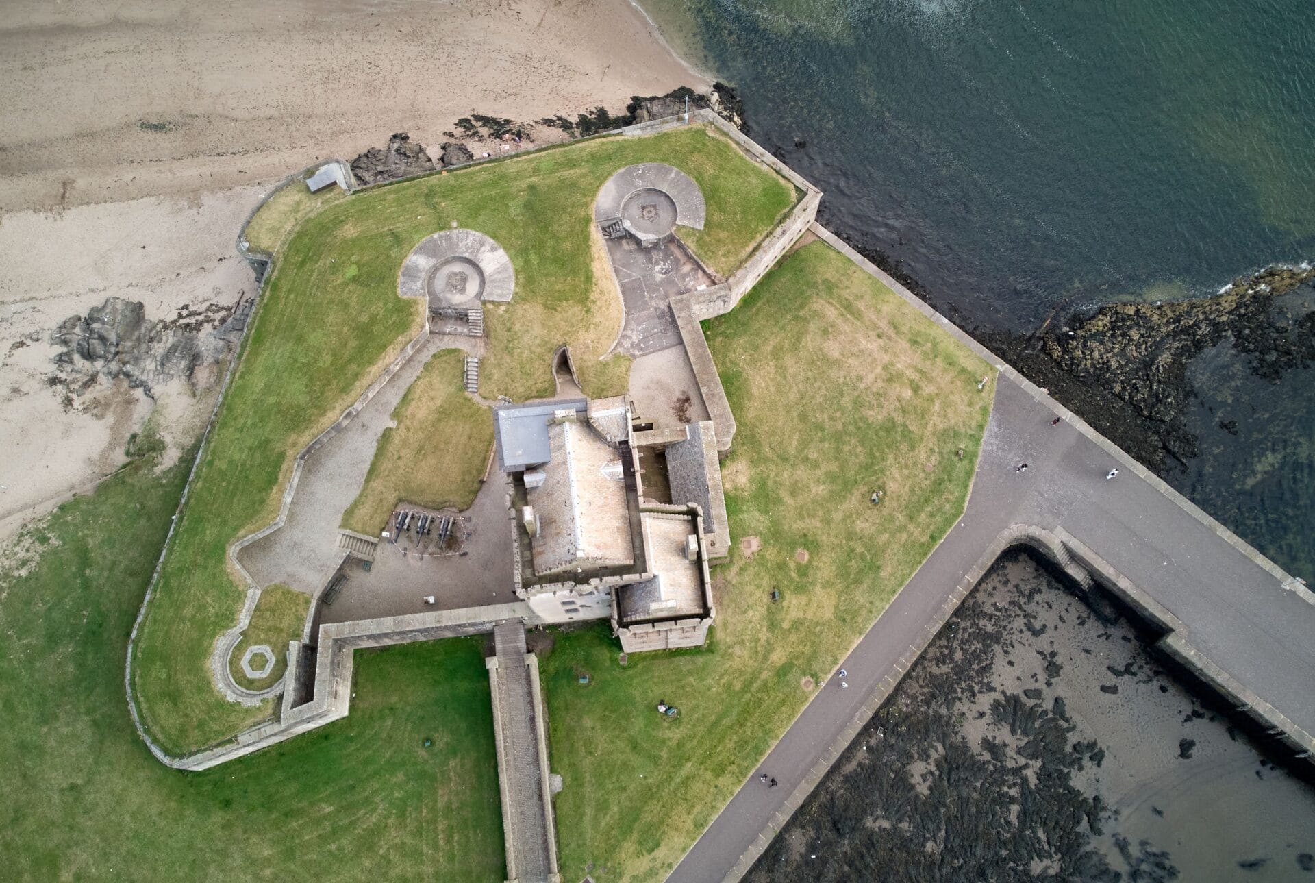 A Tudor-era coastal artillery fort, the same defensive style as Dartmouth Castle