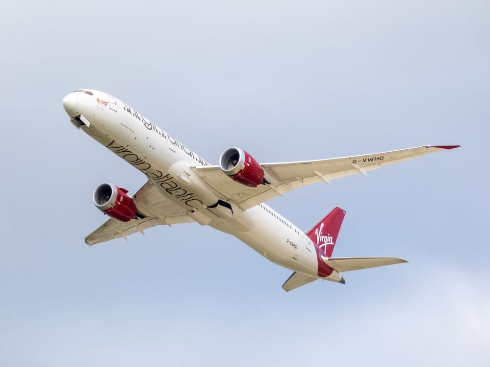 Is Virgin Atlantic travel insurance worth it? A Virgin Atlantic Boeing 787 Dreamliner climbing into the sky