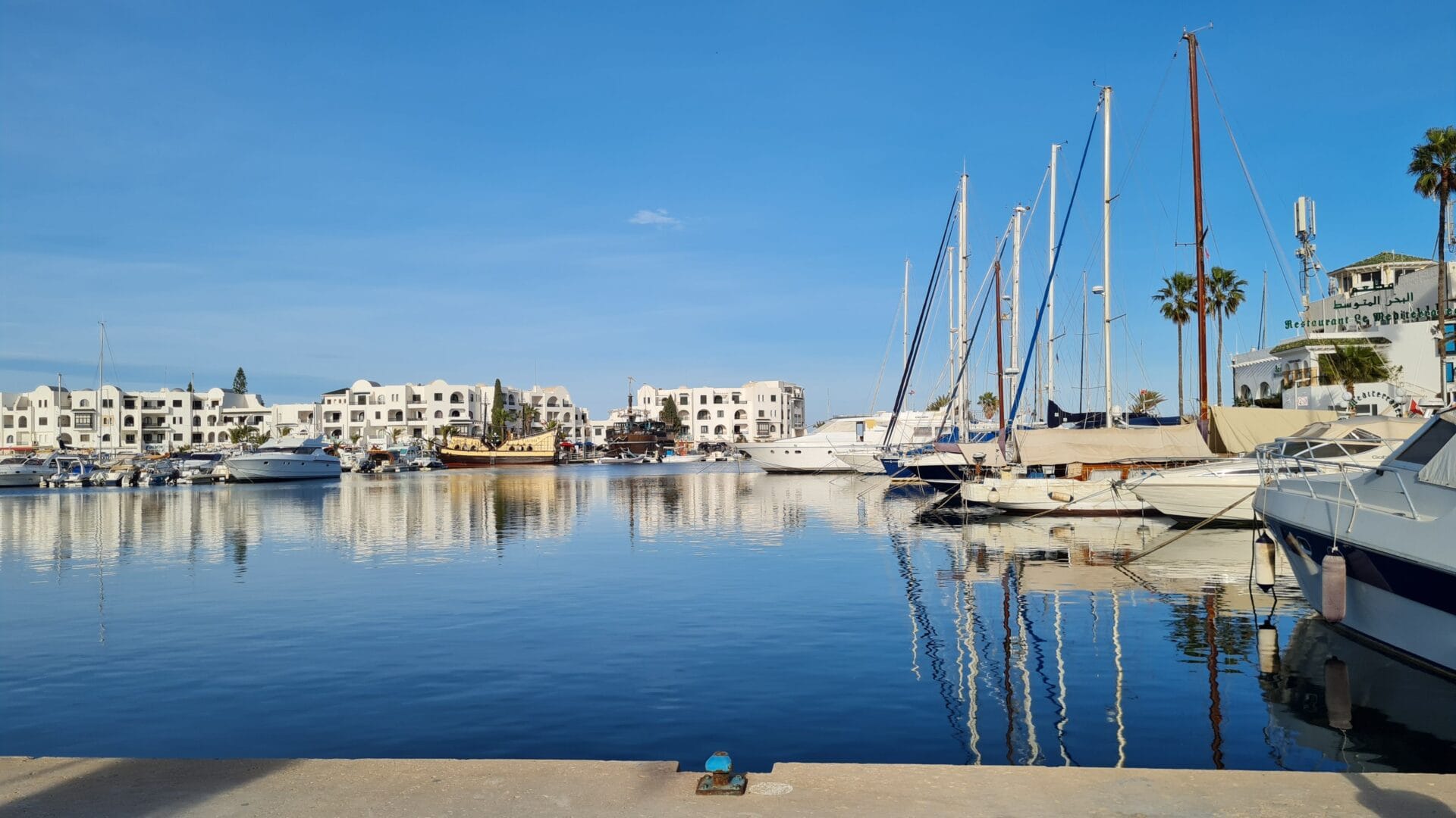 Port El Kantaoui marina in Tunisia