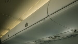 Closed overhead lockers on an aircraft, for a guide to the best carry on bag for virgin atlantic
