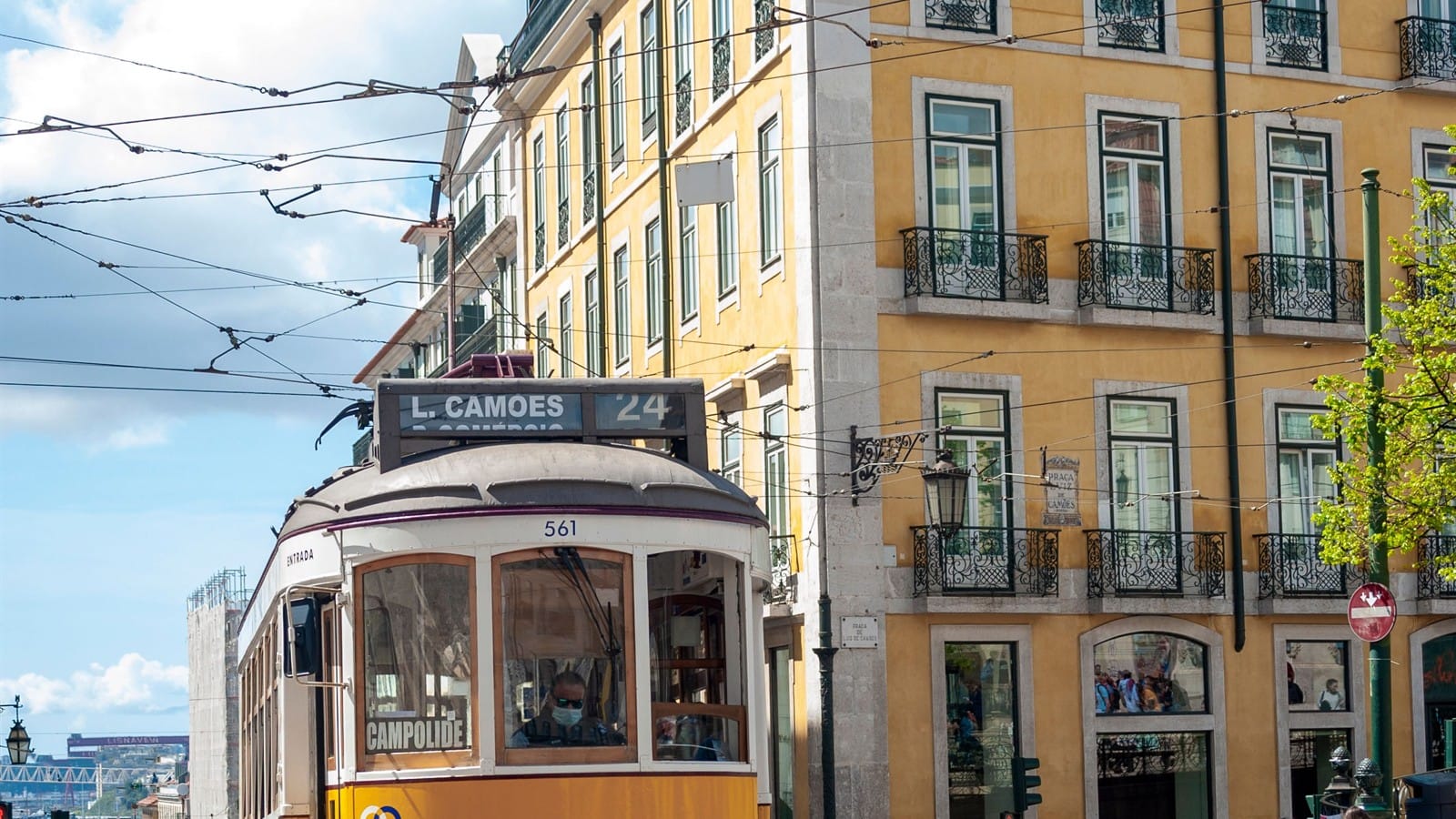 Yellow Lisbon tram on a Portugal itinerary